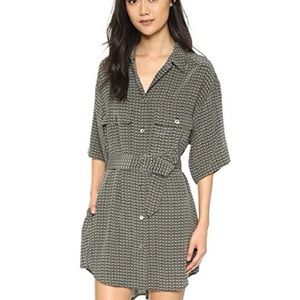 Equipment Matteo Olive Shirt Dress/Tunic